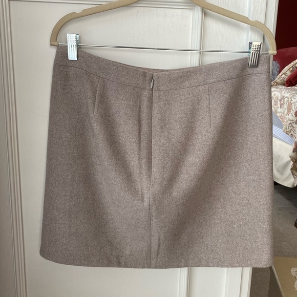 J. Crew Factory Wool-Blend Shirttail Skirt - Picture 2 of 4